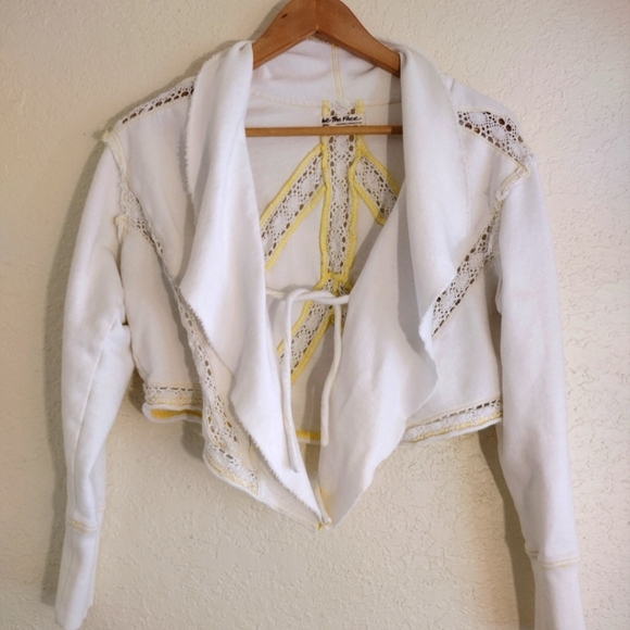 Free People Lost Cause Knit Lace Tie Front Cardigan - Picture 1 of 8